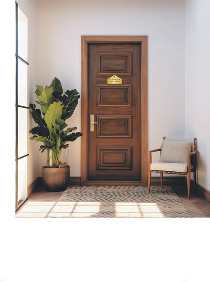 Targa Porta Ingresso Personalizzata Adesiva (Casetta Classica)