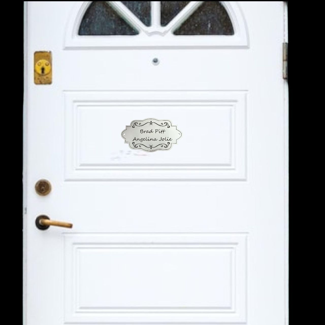 Targa Porta Ingresso Personalizzata Adesiva (Targa Classica)