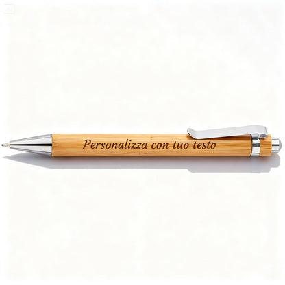 Penna bambù ecologica personalizzata regalo elegante — Lo Realizzo®