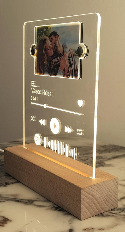 Lampada Spotify regalo anniversario coppia — Lo Realizzo®