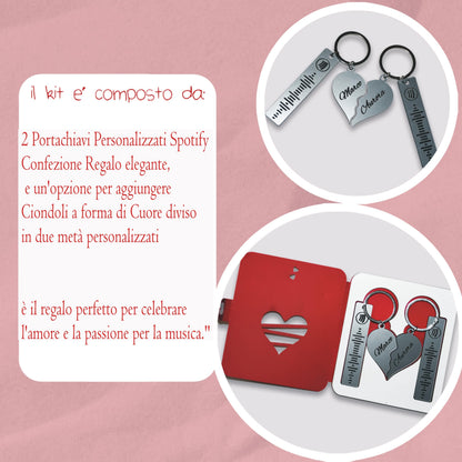 Portachiavi Spotify personalizzati confezione regalo — Lo Realizzo®