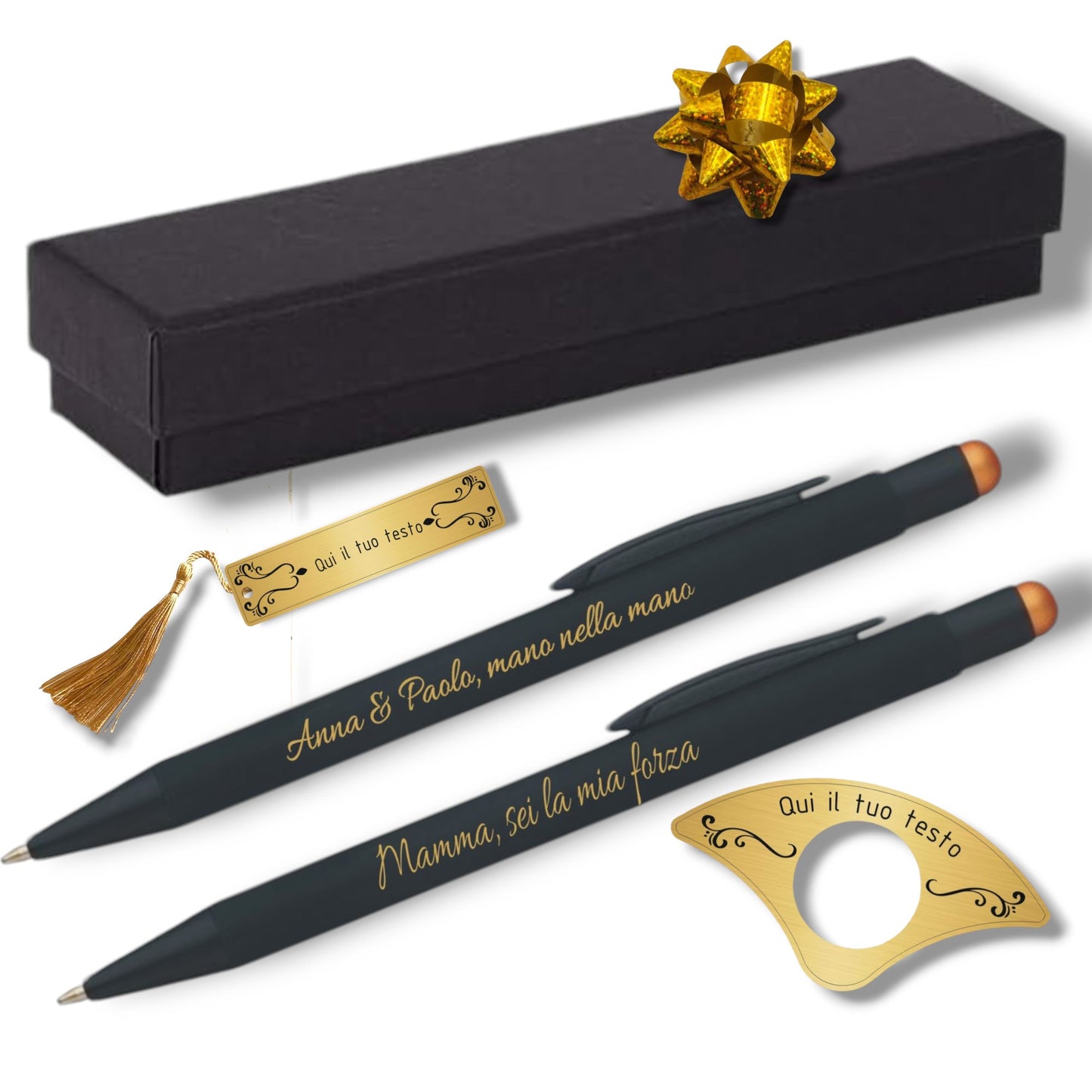 Penna personalizzata metallo incisione laser confezione regalo Lo Realizzo