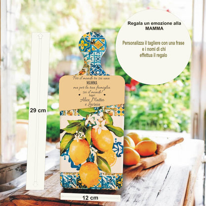 Tagliere ceramica personalizzato mamma regalo festa della mamma — Lo Realizzo®