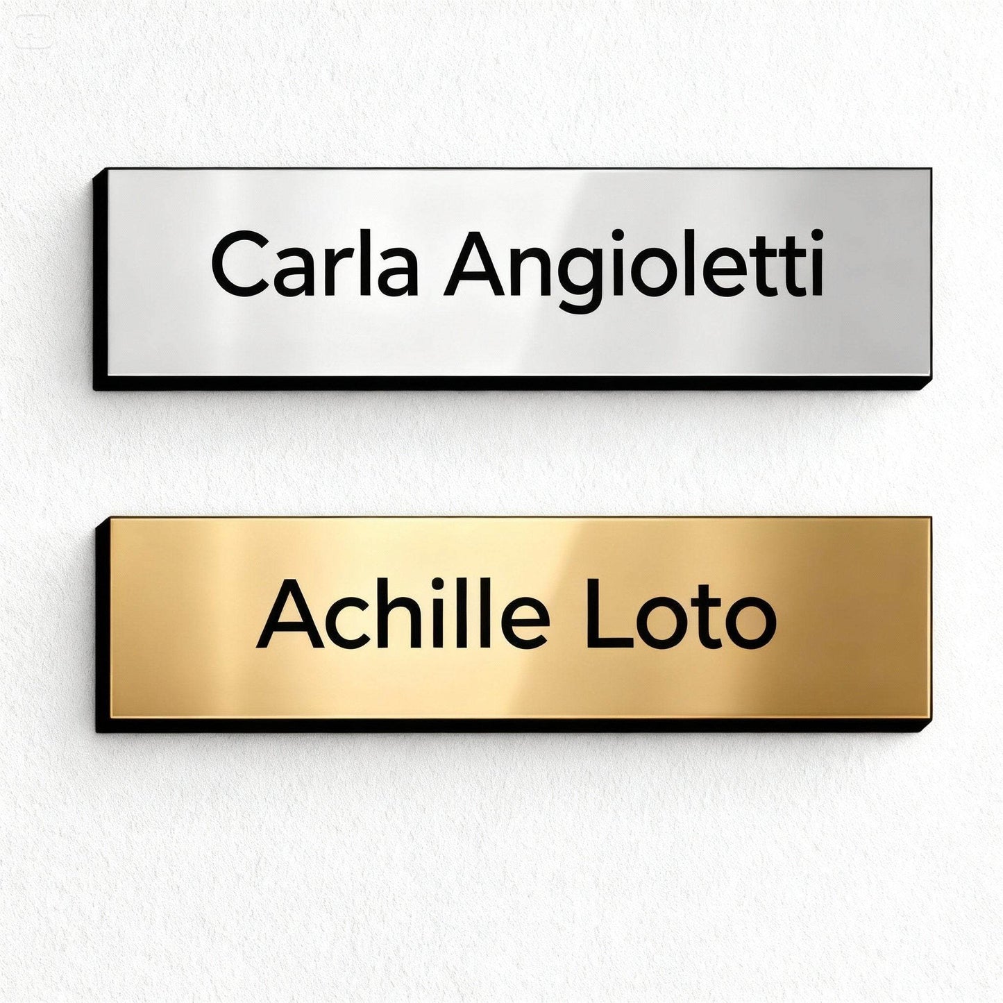 Targhetta citofono postale personalizzata incisione laser — Lo Realizzo®